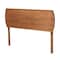 Baxton Studio Laurien Mid-Century Modern Ash Walnut Finished Wood Queen Size Headboard 181-11114-Zoro - alternate 1